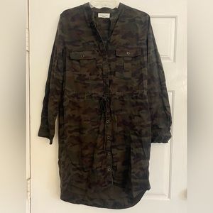 Cloth & Stone Camo Print Dress-Size Medium